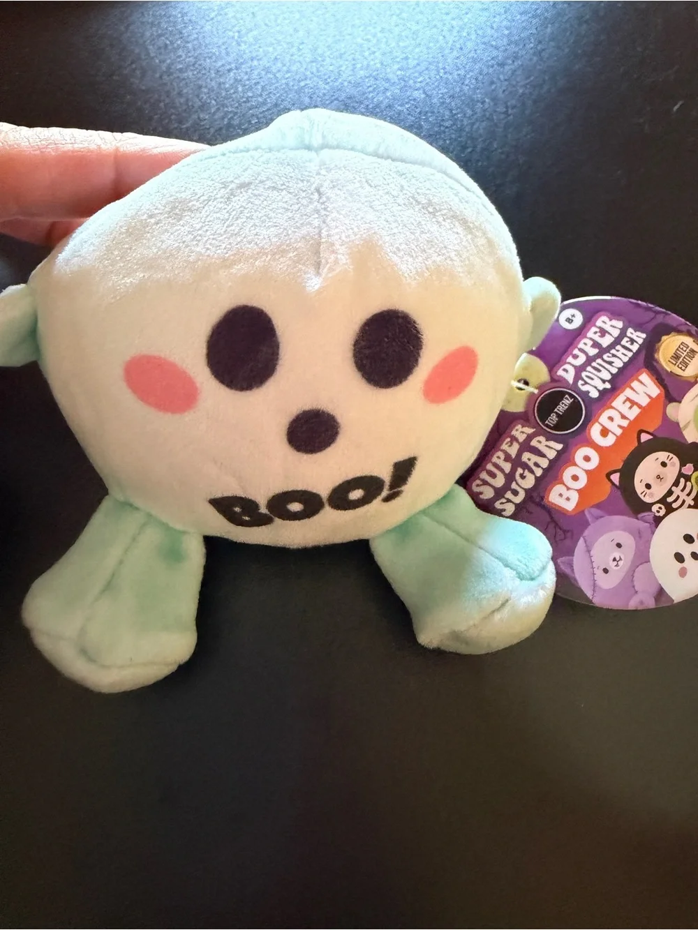 New Squishy Boo Crew Halloween Super Duper Sugar Squishers Goo Pale Green Ghost
